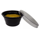 Pote Potinho 30ML Molheira C/ Tampa G695 Molhos Preto Pet - 700 Unidades