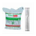Kit Sachê Talher Garfo e Faca Master Refeição Branco - 50 Unidades