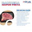 Bandeja de Isopor Rasa Preta P/ Carne Açougue B2R - 400 Unidades