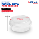 Embalagem Pote Redondo Doce C/ Tampa 170ml PET - 300 Unidades