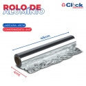 Rolo Bobina Papel Folha Alumínio Frango 45cm X 4mts - 25 Unidades