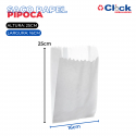 Saco Saquinho Branco Papel Pipoca Mono N.02 30g - 500 Unidades