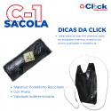 Sacola C1 Preta 23 X 34 - 1000 Unidades