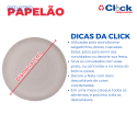 Prato Papelão Pinho Redondo Festa Pizza N.03 17.5cm - 100 Unidades