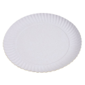 Prato Papelão Branco Redondo Festa N.07 28cm - 100 Unidades