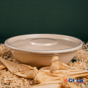 Tampa Plástico P/ Pote Cumbuca Bowl 1000/1300ML PET - 25 Unidades