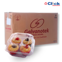 Embalagem P/ Doces e Salgados Quadrado C/ Tampa 200ML G650 - 300 Unidades