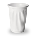 Copo PS Descartável 80ML Branco Copoplast Água Café - 100 Unidades