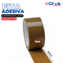 Fita Adesiva Marrom P/ Embalagem 70mm x 50mt - 3 Unidades