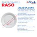 Prato Branco Raso 26CM- 25 Pacotes C/ 100 Unidades