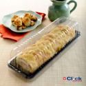 Boleira Embalagem Bolos Tortas Fatia Preta 400G G63M - 100 Unidades