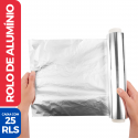 Rolo Bobina Papel Folha Alumínio Frango 45 X 7.5mt - 25 Unidades