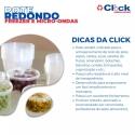 Pote Descartável Redondo Doce C/ Sobretampa 750ML - 24 Unidades