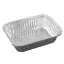 Marmita Bandeja Alumínio D6 Retangular 500ML P/ Assar - 100 Unidades