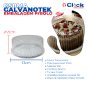 Embalagem p/ Bolos e Tortas Pequena Alta Branca - G50MA - 50 Unidades
