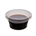 Pote Potinho 30ML Molheira C/ Tampa D695 Molhos Transparente Pet - 700 Unidades