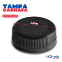 Tampa 38MM Lacre P/ Garrafa Pet Suco Caldo de Cana Preta Decoplast - 100 Unidades