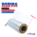 Rolo Bobina Plástico Filme PVC Esticável Super Alpes 40cm X 12micras X 1000mt Azul