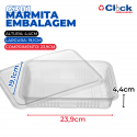 Embalagem Marmita G301 Freezer e Micro-ondas PP 1000ML - 100 Unidades