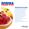 Rolo Bobina Plástico Filme PVC Esticável Super Alpes 40cm X 12micras X 1000mt Azul