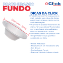 Prato Branco Fundo 15CM Kerocopo - 500 Unidades