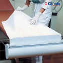 Lençol Papel Hospitalar Maca Descartável Branco Nobre 50MT - 6 Unidades