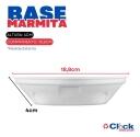 Kit Marmitex Redonda Isopor BM100Q Branca 500ml + Tampa 100un