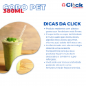 Copo da Felicidade Salada Pet 380ML - 50 Unidades