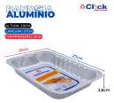kit 5 Assadeira Forma Descartável Alumínio Retangular 2LTS Thermoprat
