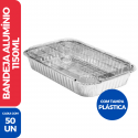 Marmita Bandeja Alumínio D5FS Retangular 1.15LTS P/ Assar - 100 Unidades