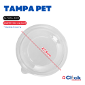 Tampa Plástico P/ Pote Cumbuca Bowl 1000/1300ML PET - 25 Unidades