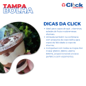 Tampa Bolha Pet S/ Furo Copo Felicidade - 100 Unidades