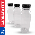 Garrafa Plástica PET 500ML - 100 Unidades