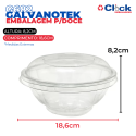 Embalagem Pote Bowl Flower Doces Redondo C/ Tampa 1000ML G682 - 100 Unidades