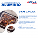 Assadeira Forma Descartável Alumínio Retangular 8500ml Thermoprat - 12 Unidades