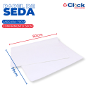 Papel Seda Branco Liso 25GRS P/ Embalar Bolos 50 X 70 - 400 Unidades