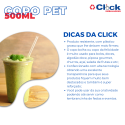 Copo da Felicidade Salada Pet 500ML - 50 Unidades