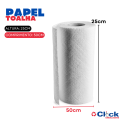 Bobina Papel Toalha Creme Prímula 25x50MTS - 8 Unidades