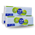 Rolo Saco Lixo Top P/ Pia Banheiro Branco 34x38 - 960 Sacos