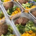Pote Retangular C/ Tampa Marmitinha Marmita Fit Freezer e Microoondas 250ML - 24 Unidades
