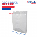 Saco Papel Mono Branco Liso Hot Dog 30g - 500 Unidades