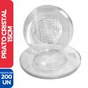 Prato Acrílico Redondo Sobremesa Resistente Cristal 15cm - 200 Unidades