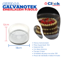 Embalagem p/ Bolos e Tortas Branca c/ Tampa Alta - G32MA - 100 Unidades