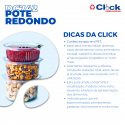 Pote Mini Estriado Doces Amendoim Tampa Articulada 250ml DC742 - 200 Unidades