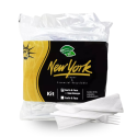 Kit Garfo e Faca + Guardanapo Descartável Reforçado New York Churrasco - 50 Unidades