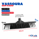 Vassoura de Pelo 30cm Base Plástico SEM Cabo