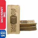 Saco de Pão Doces Salgado Impresso Kraft 5KG - 500 Unidades