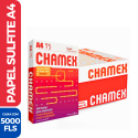 Papel Folha Sulfite A4 Chamex 75G Branco Liso - 5000 Folhas