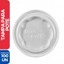 Tampa Térmica Isopor P/ Pote Cumbuca BM300/BM500 350ml/500ml - 100 Unidades