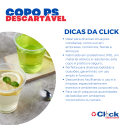 Copo PS Descartável 180ML Transparente Copoplast Água Café - 100 Unidades